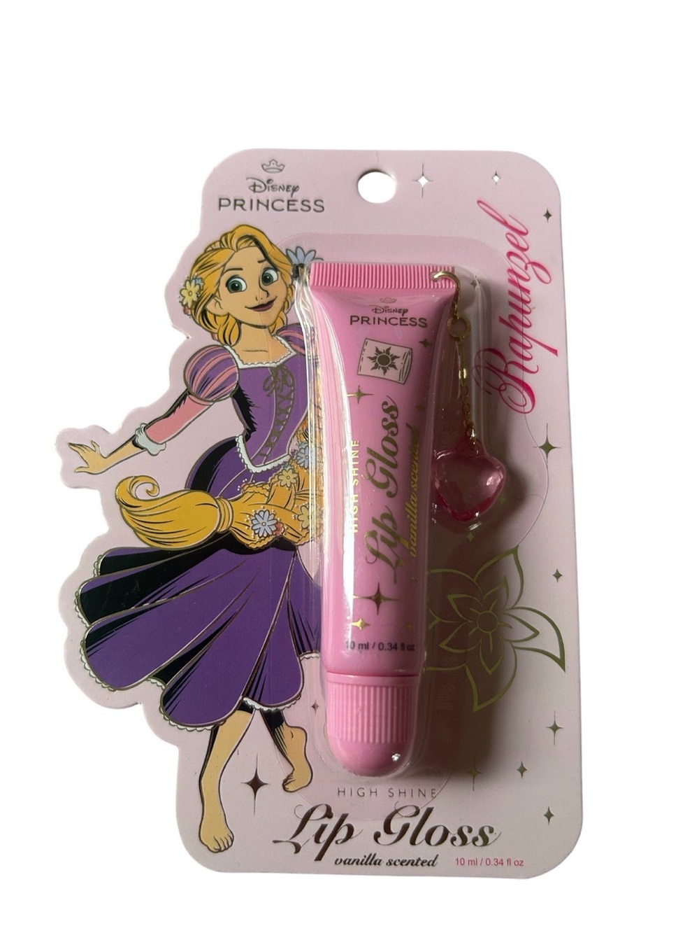 Disney Rapunzel High Shine Vanilla Lipgloss With Charm